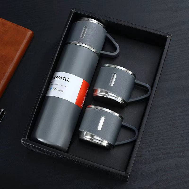 Thumbnail: 500Ml Double-Layer Stainless Steel Vacuum Thermos Coffee Tumbler 