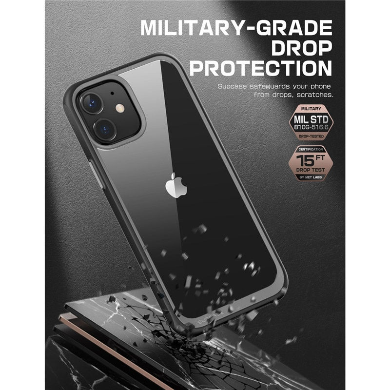 Thumbnail: Premium iPhone 12/12 Pro Case w/ Hybrid Protective Bumper & Clear Back Cover