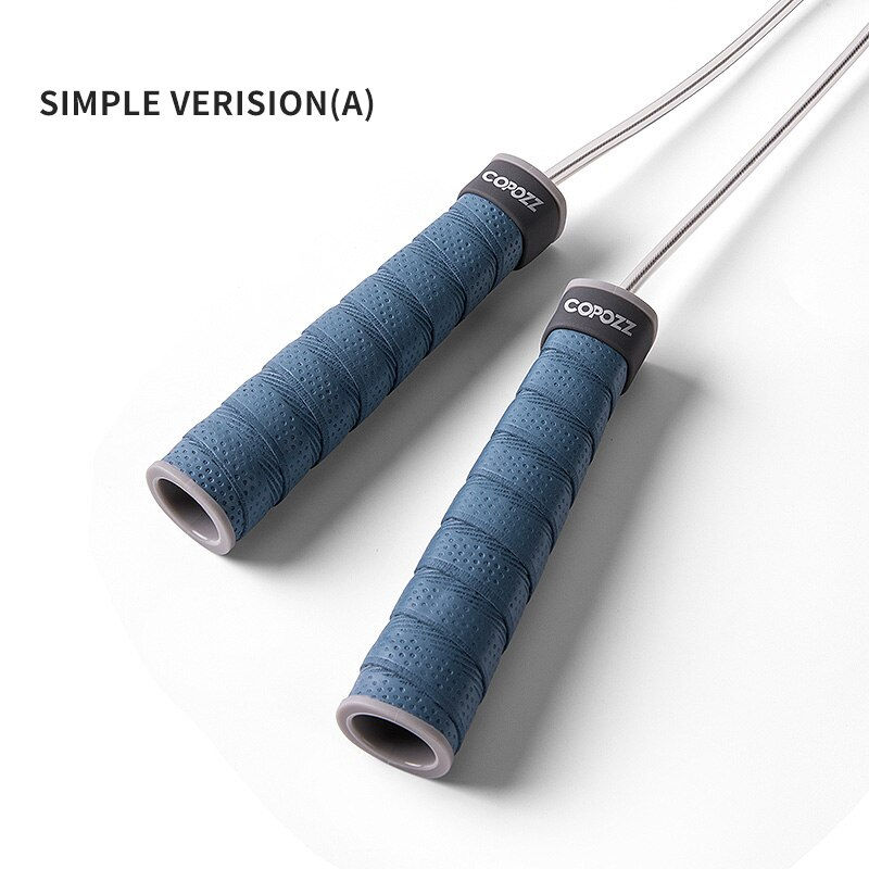 Thumbnail: Weighted & Adjustable Crossfit Jump Rope with Weight Block & Anti-Slip Handle