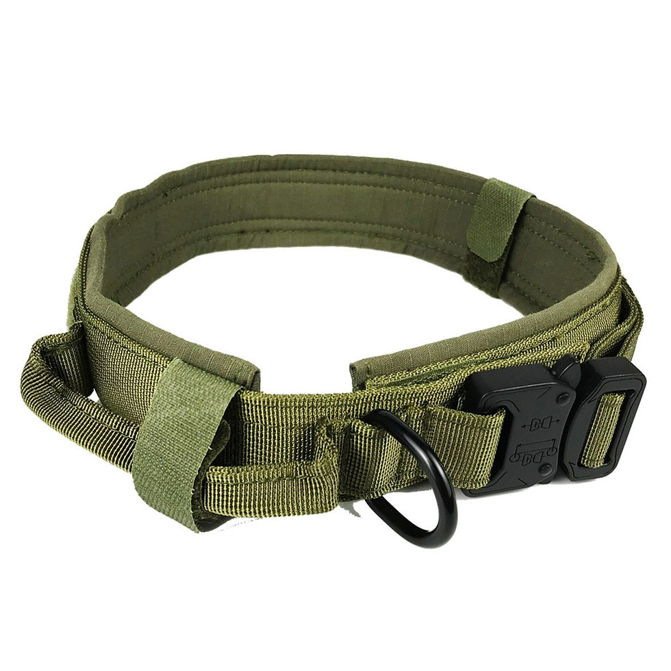 Thumbnail: Tactical Adjustable Dog Collar Made Of Durable Nylon For Medium & Large Dogs.