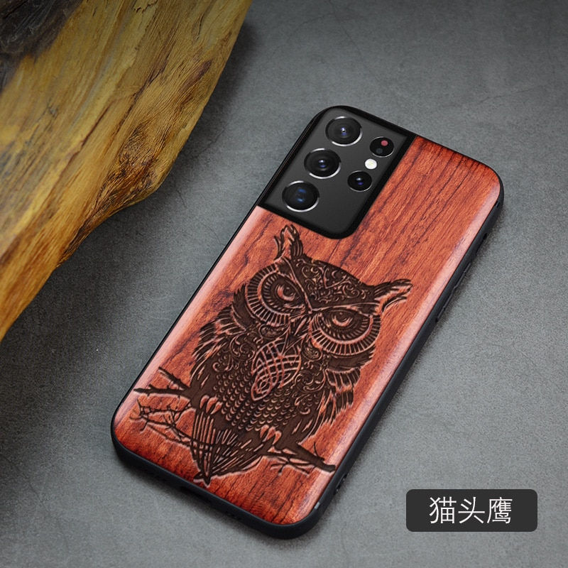 Thumbnail: Wood style case for Samsung Galaxy S21 Ultra 