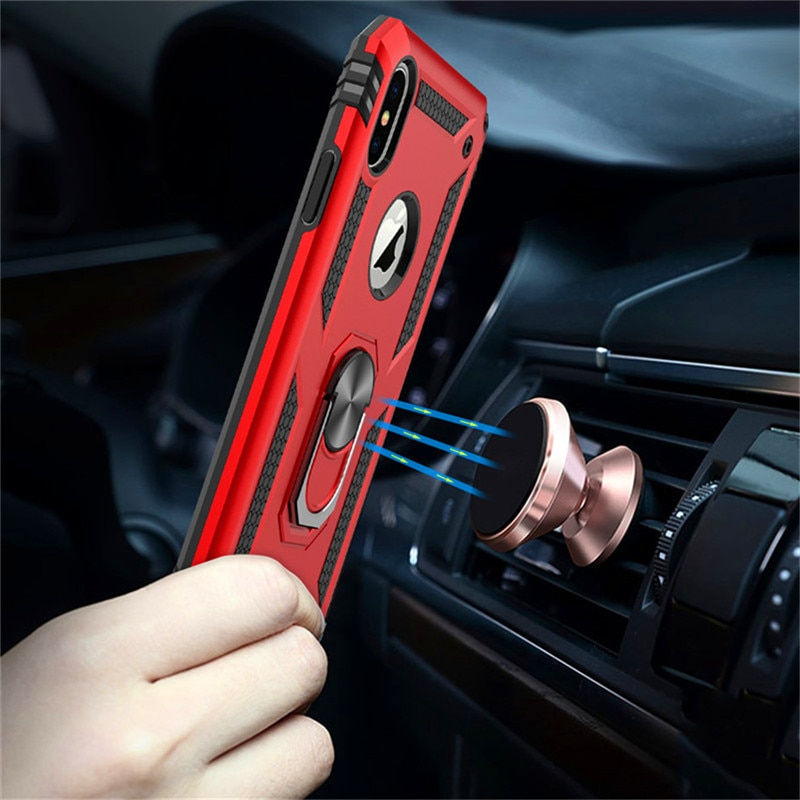 Thumbnail: Military Grade Shockproof Case w/ Kickstand For iPhone 14 Plus and more! w/ Ring