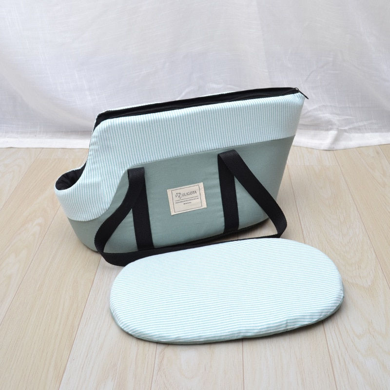 Thumbnail: Small Pet Carrier Made w/ Breathable Material For Outdoor Travel.