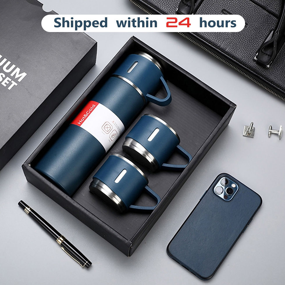 Thumbnail: 500Ml Double-Layer Stainless Steel Vacuum Thermos Coffee Tumbler 