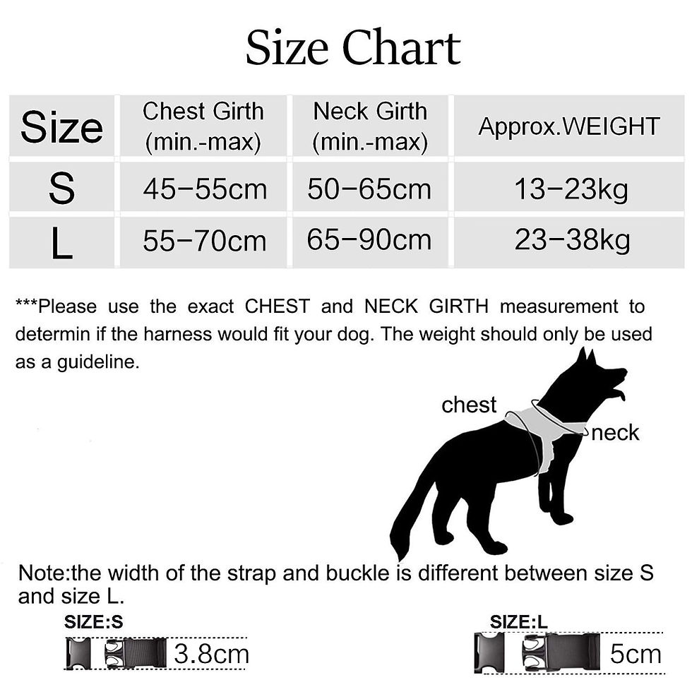 Thumbnail: Tactical Dog Harness For Large & Small Service Dogs!