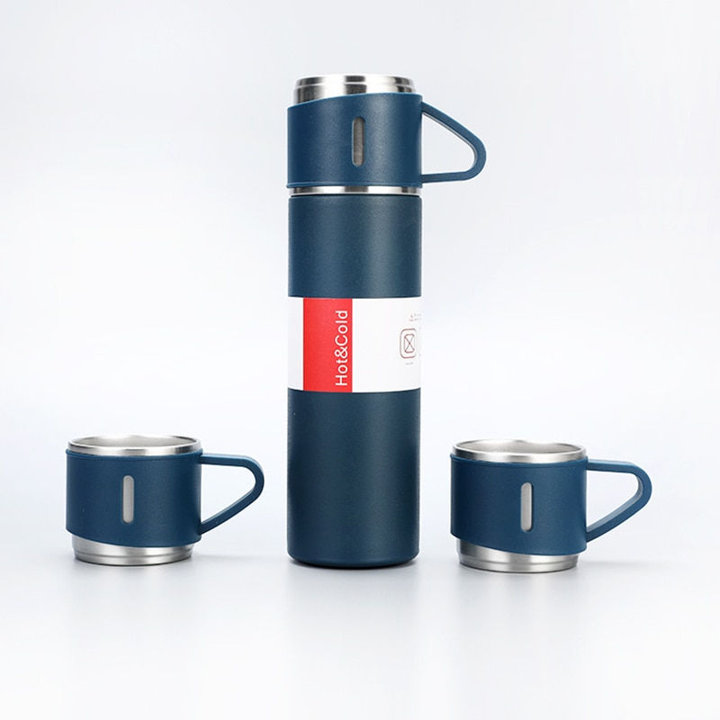 Thumbnail: 500Ml Double-Layer Stainless Steel Vacuum Thermos Coffee Tumbler 