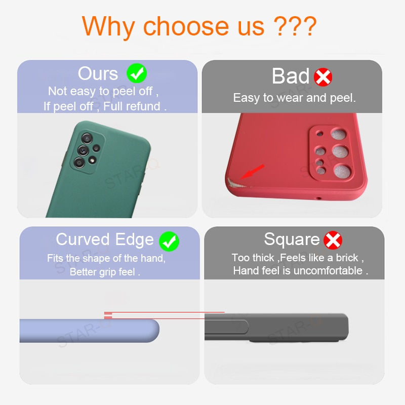 Thumbnail: Liquid Silicone Case w/ New Upgraded Camera Protector For Samsung Galaxy models!