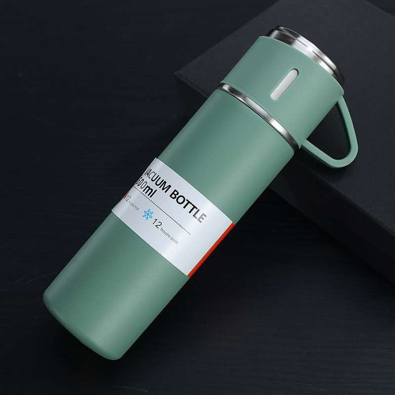Thumbnail: 500Ml Double-Layer Stainless Steel Vacuum Thermos Coffee Tumbler 