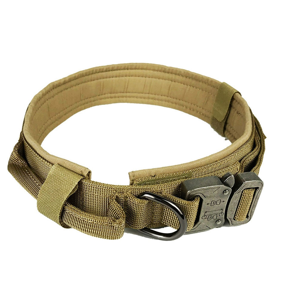 Thumbnail: Tactical Adjustable Dog Collar Made Of Durable Nylon For Medium & Large Dogs.