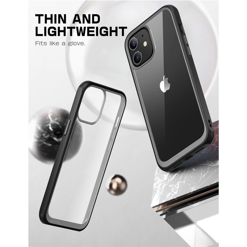 Thumbnail: Premium iPhone 12/12 Pro Case w/ Hybrid Protective Bumper & Clear Back Cover