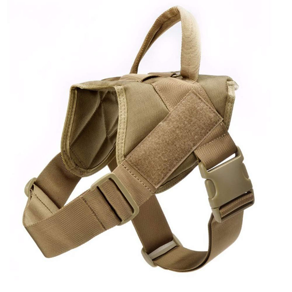 Thumbnail: Tactical Dog Harness For Large & Small Service Dogs!