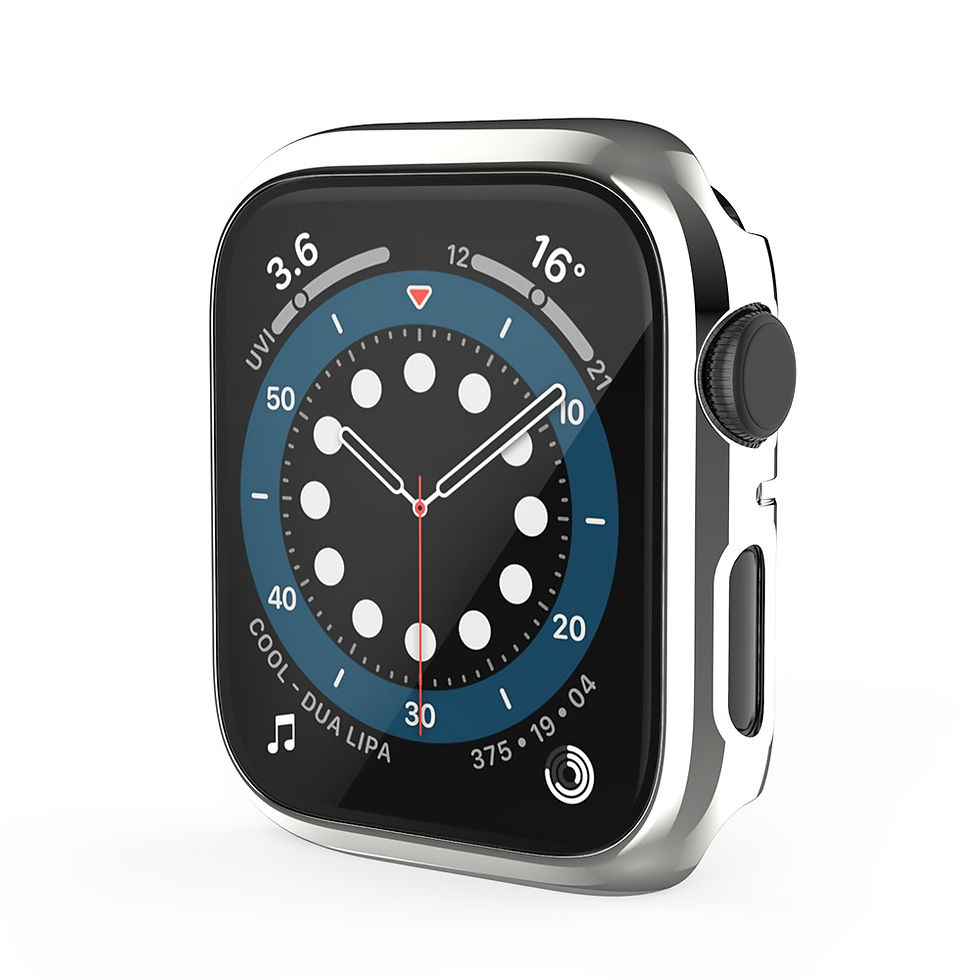 Thumbnail: Glass+Case & Bumper Cover for iWatch 8/7 38mm - 45mm sizes.