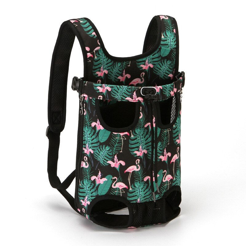 Thumbnail: Stylish Denim Pet Carrier Folding Backpack For Small Cats & Dogs!