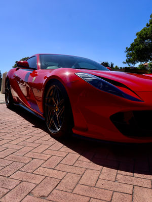 Red Ferrari 812 Superfast Showcase