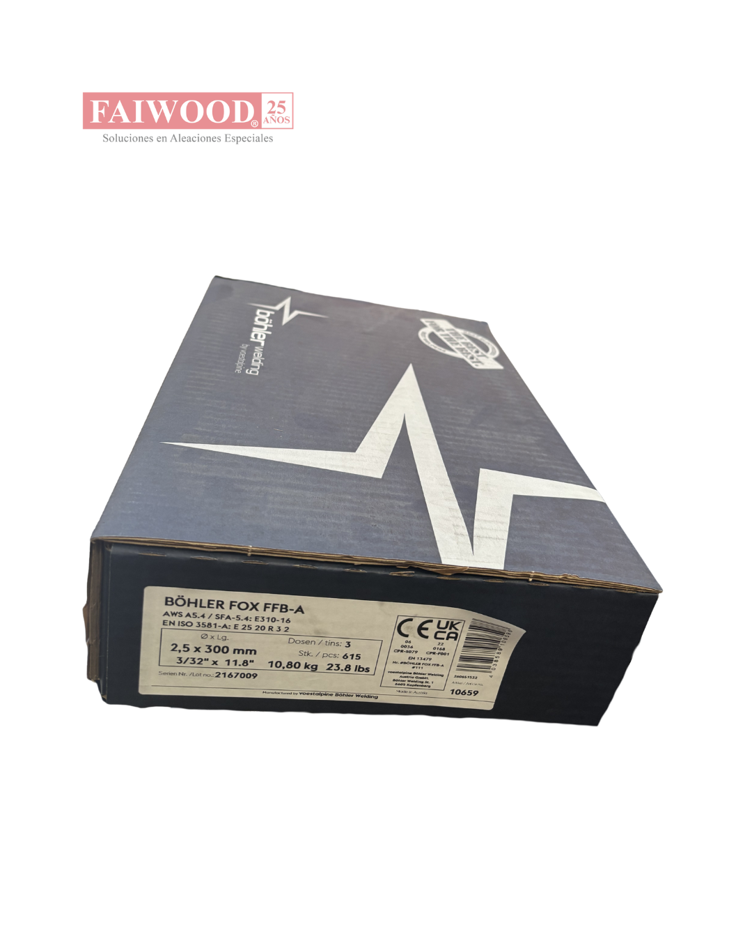 ELECTRODO BOHLER FOX FFB-A E310-16 Ø 2.5 MM X 10.8 KG