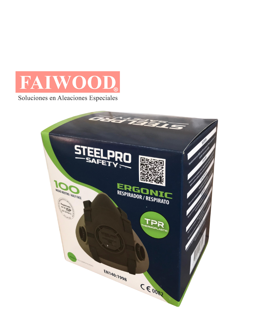 Respirador reutilizable para protección respiratoria.