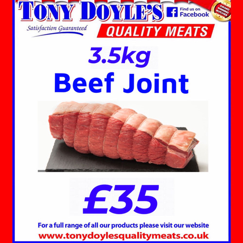 3.5kg Beef Roasting Joint Tony Doyles TDQM