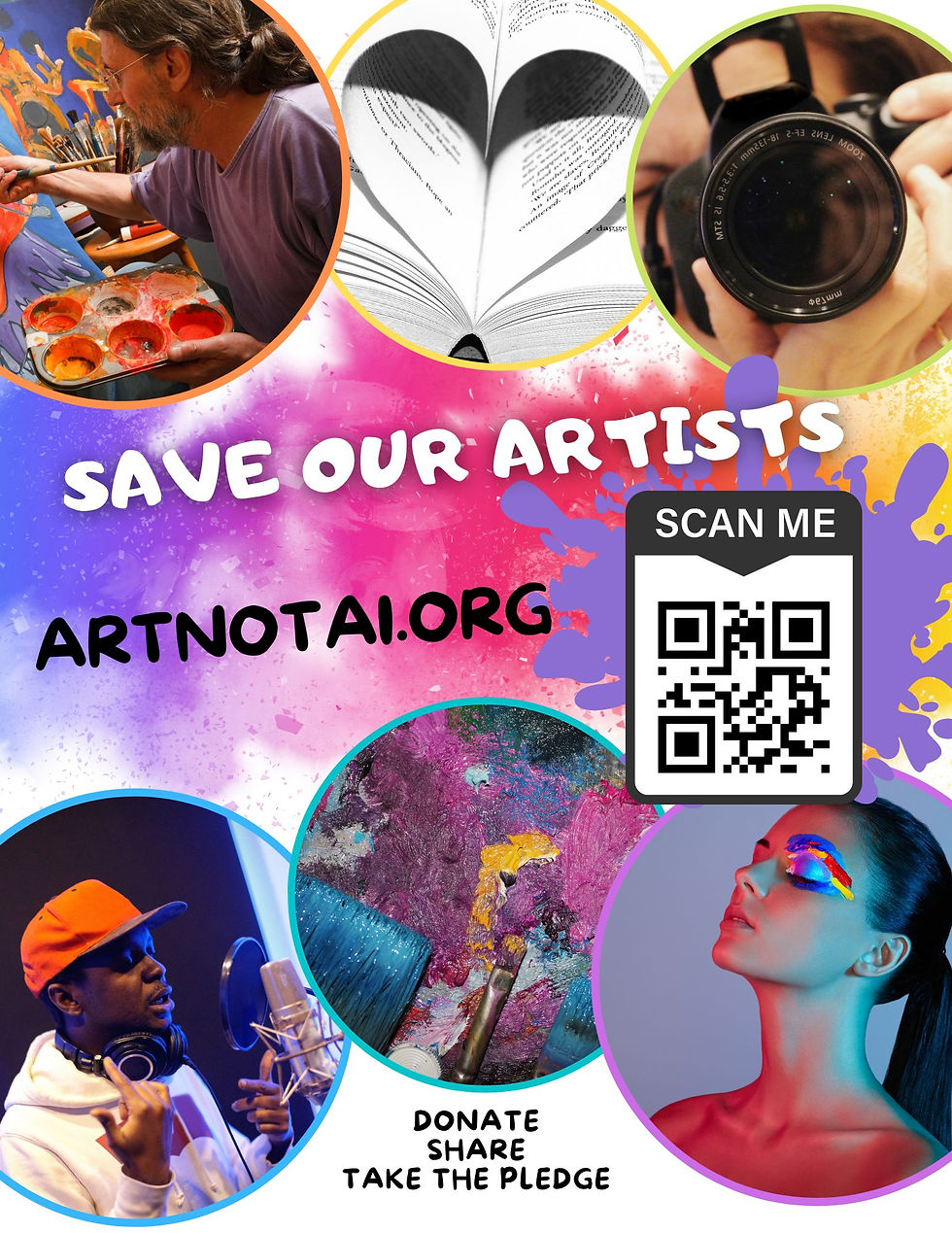 ART NOT AI FLYER Display it today