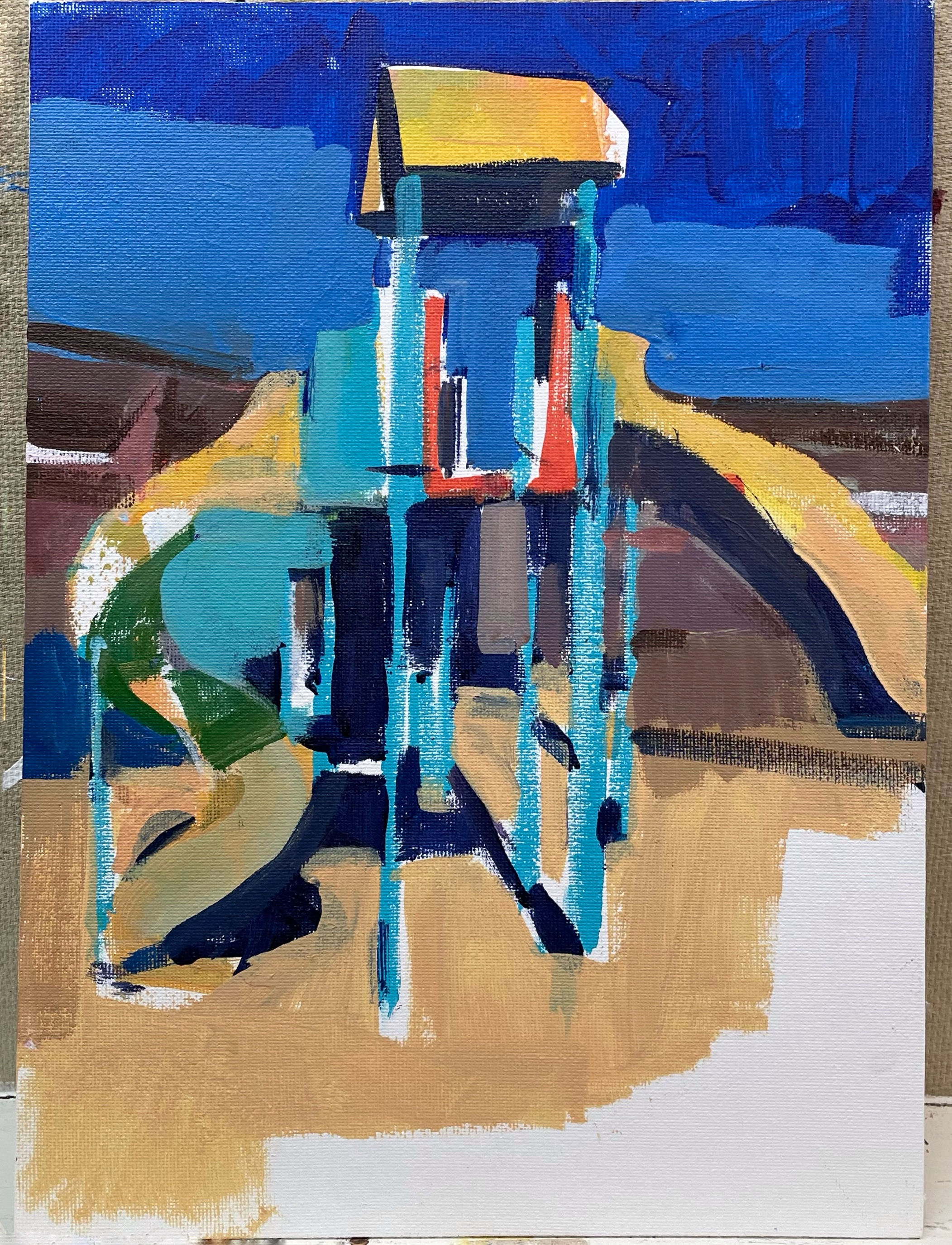 Cathy Chin   “Gym Set”. 12” X 9”