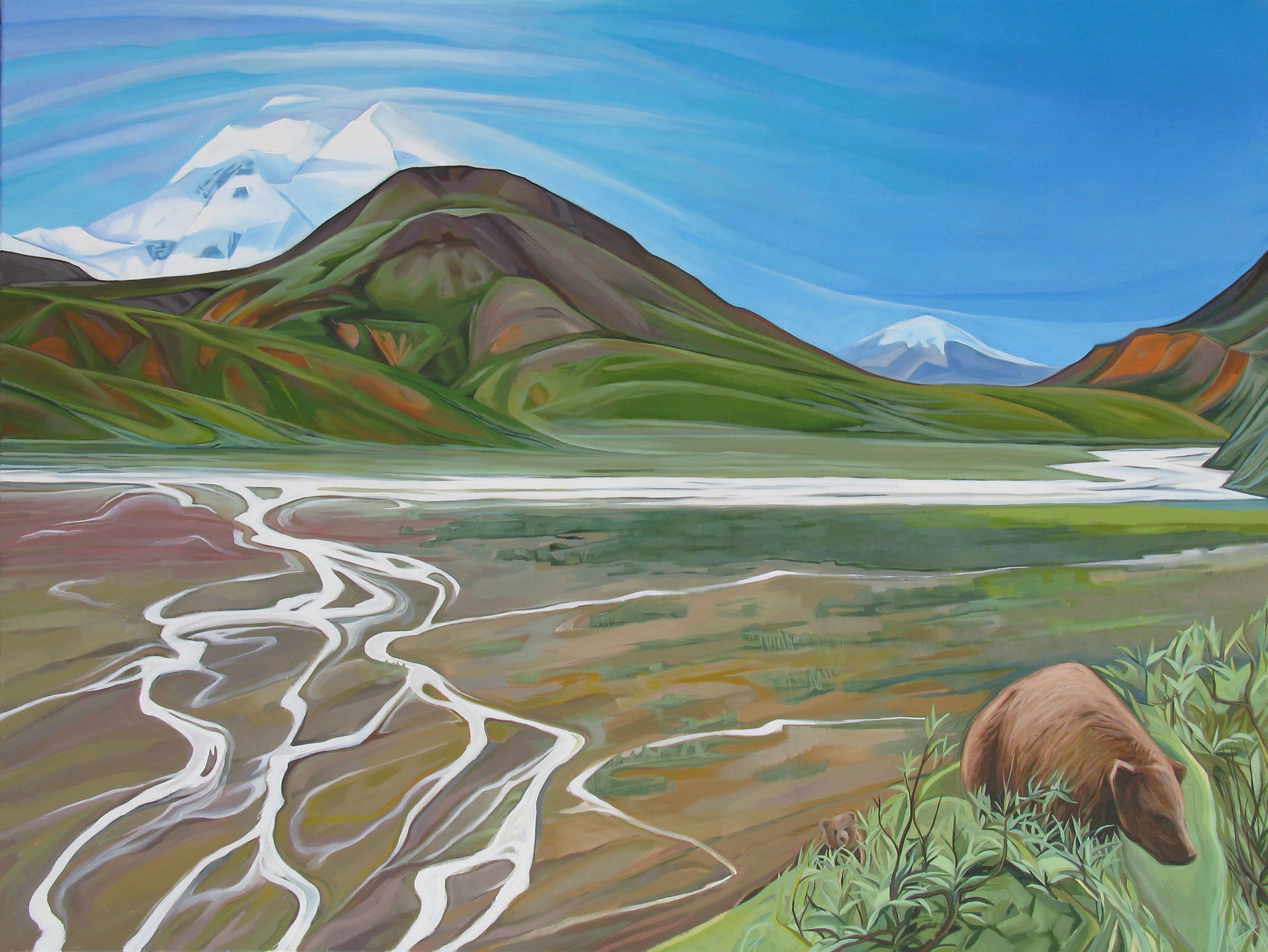 Kathy Hodge.  “The Great One”.  30” X 40”