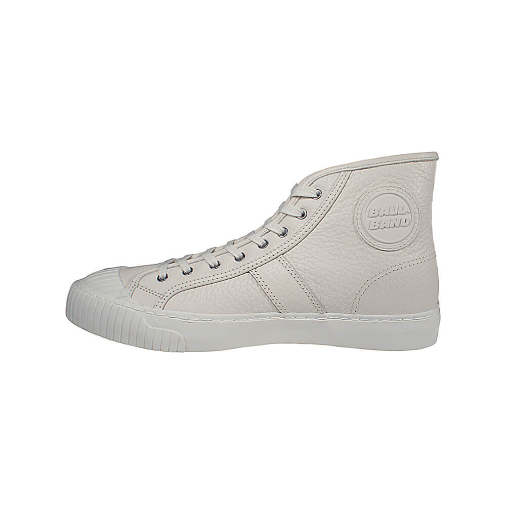 LBB-42 ハイカット レザースニーカー（ホワイト）