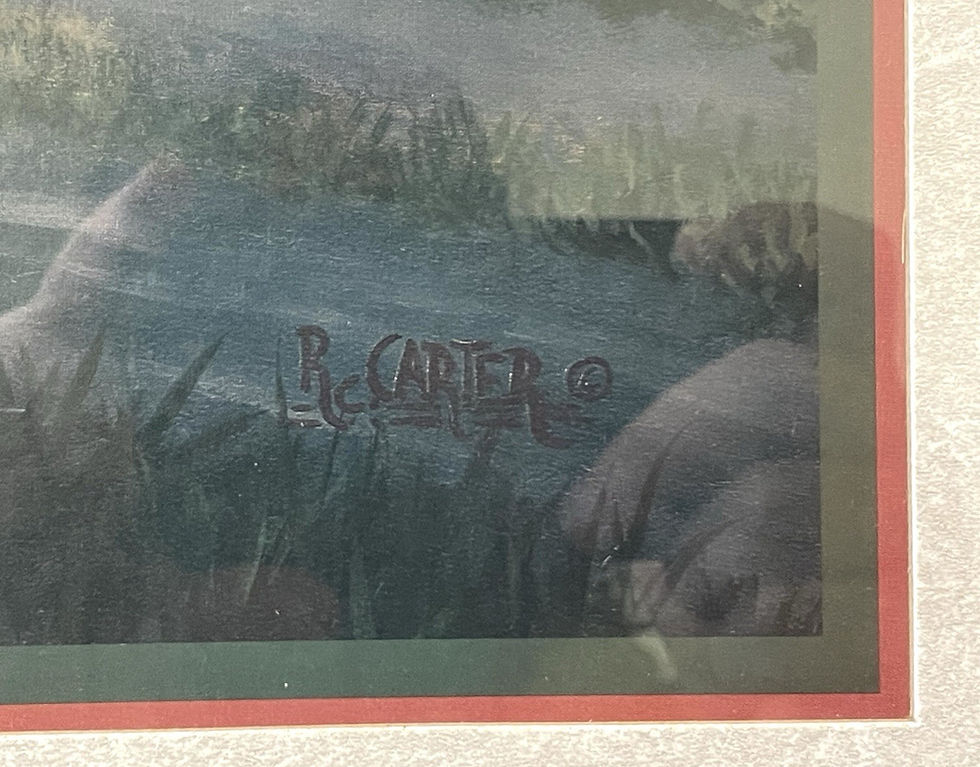 Thumbnail: “Song of the South” By R.C. Carter Beautiful Ornate Framed Print Vintage Art