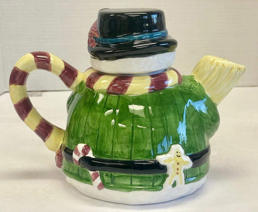 Thumbnail: World Link Group Ceramic Winter ☃️ Snowman Tea Pot Original Gift Box included