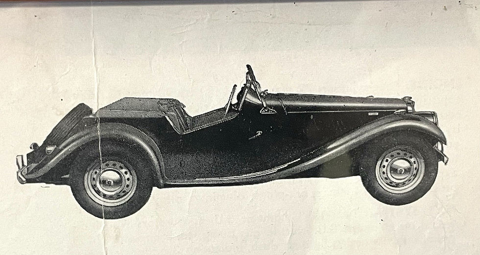 Thumbnail: Framed Advertisement "The New MG Series TF 1500 C.C. Car" Illustration Picture