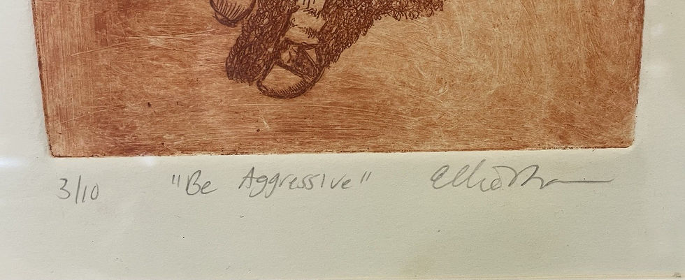 Thumbnail: "Be Aggressive" School Girl Numbered & Signed Ellie Brown #3 of 10 Limited Eden