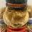 Thumbnail: Teddy Bear Soldier w Hat & Horn Nutcracker 25" x 12" x 5" Christmas Decor