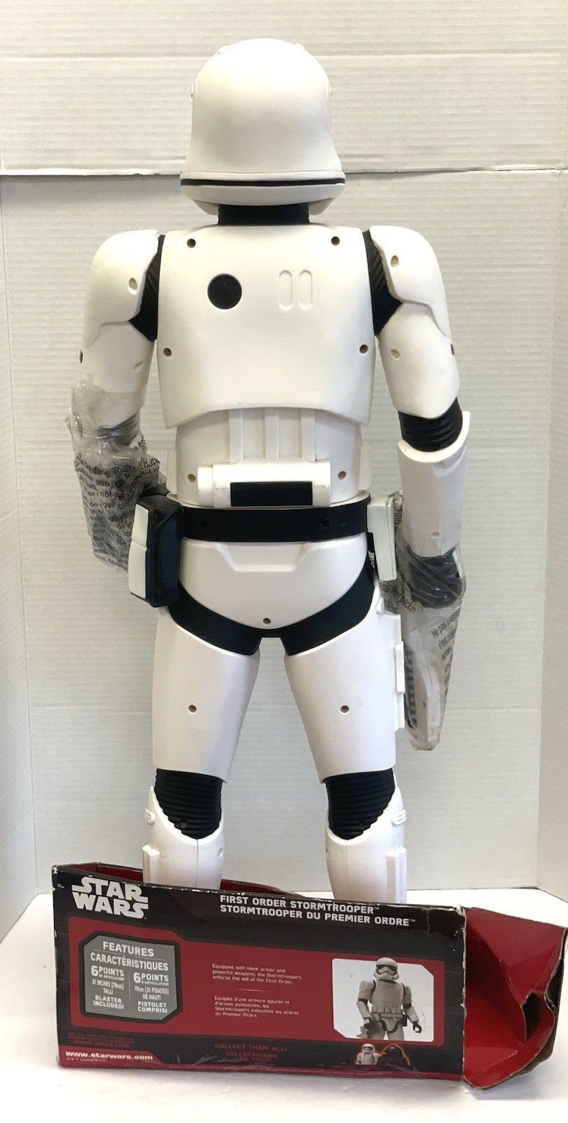 Thumbnail: Jakks Pacific 2015 Star Wars Storm Trooper Action Figure 31" Some Box Damage