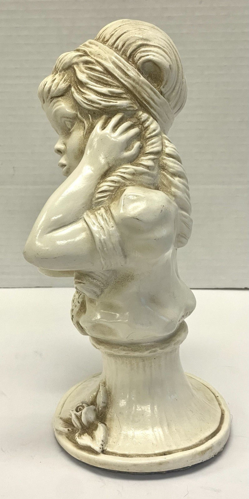 Thumbnail: Pair Of Vintage Bust “Practicing Saxophone” By J. Kendrick Statues 1971