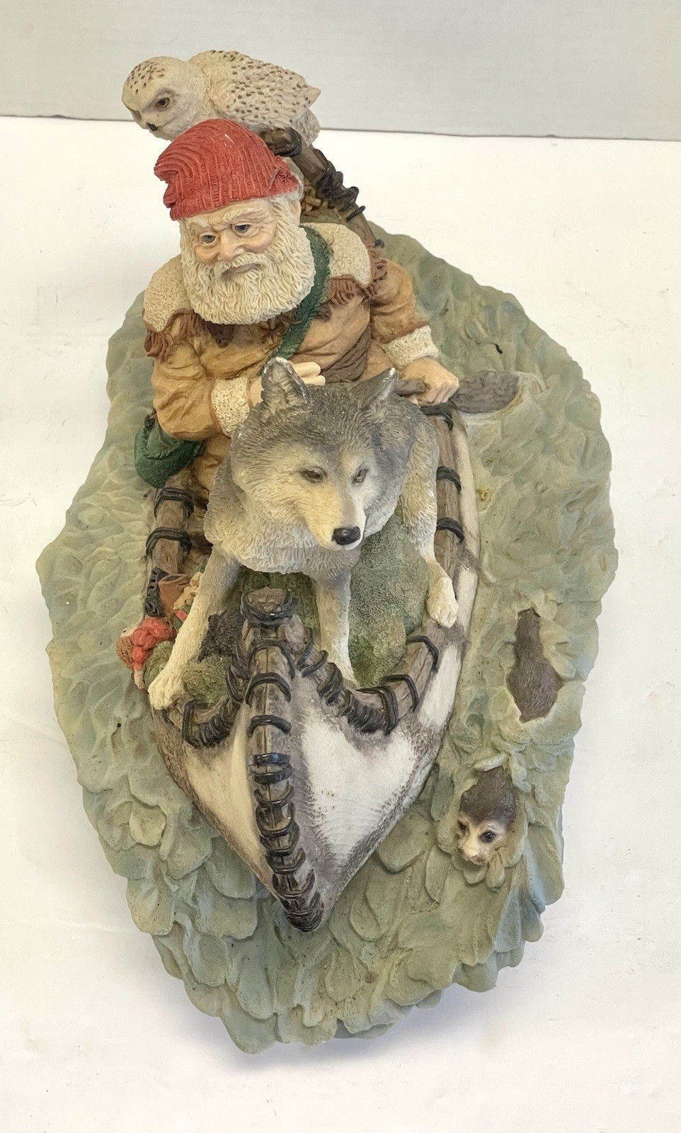Thumbnail: The Legend Of Santa Claus Wilderness Santa w Wolf is a Limited-Edition Figurine