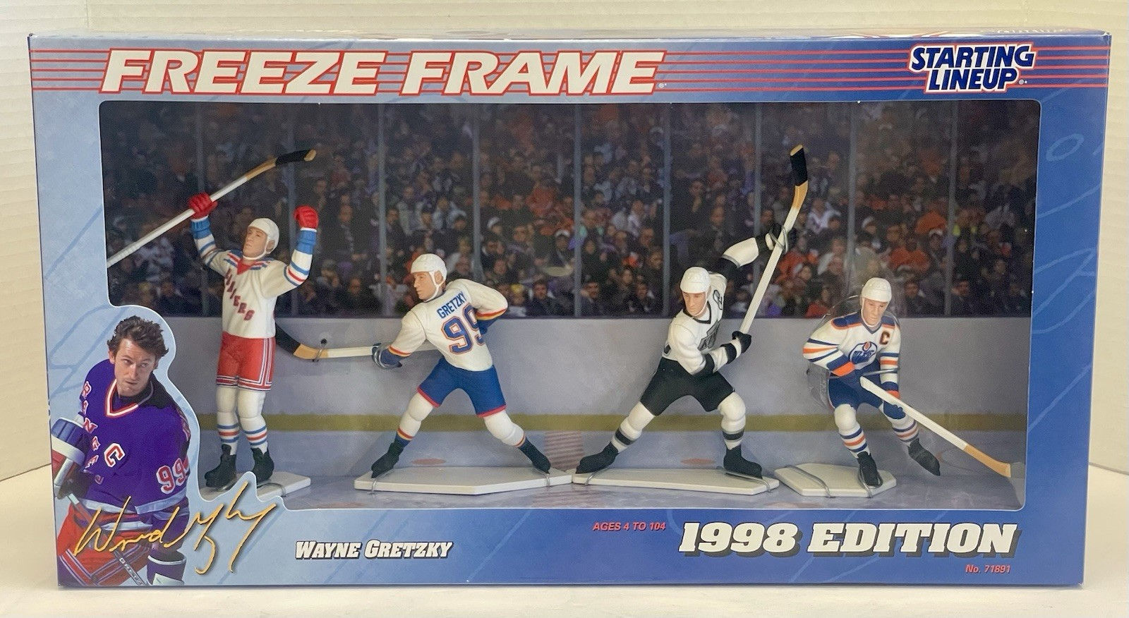 Starting Lineup 1998 Wayne Gretzky Freeze Frame Edition New in Box Vintage Item