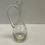 Thumbnail: Clear Crystal Etched Glass Floral Wine Decanter with Handle Preloved NO LID