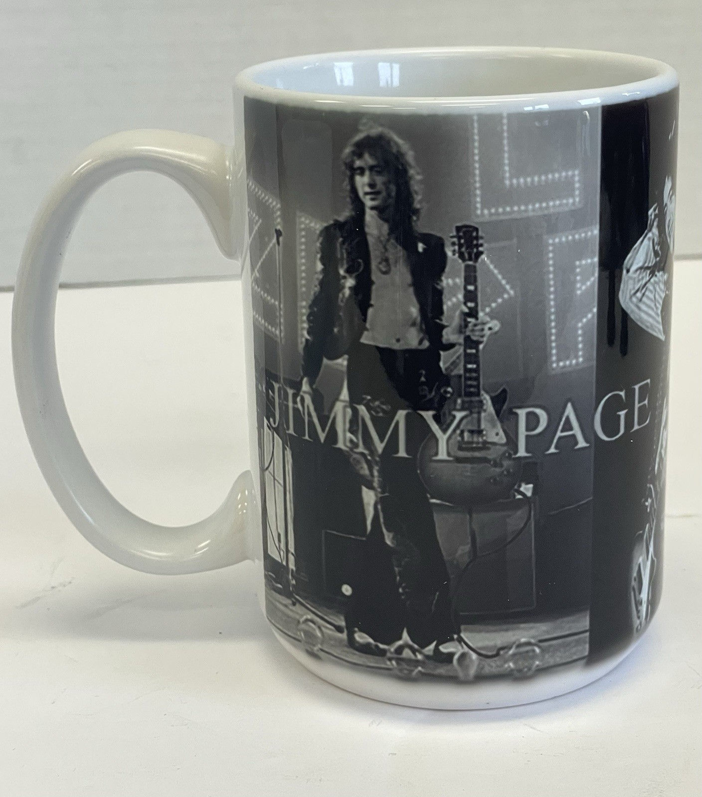 Jimmy Page Zoso Black & White Coffee Mug NEW Boxed Guitar God Led Zeppelin