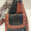 Thumbnail: NWT Cowgirl Trendy Western Tooled Leather Burnt Orange/Black Rhinestone Purse