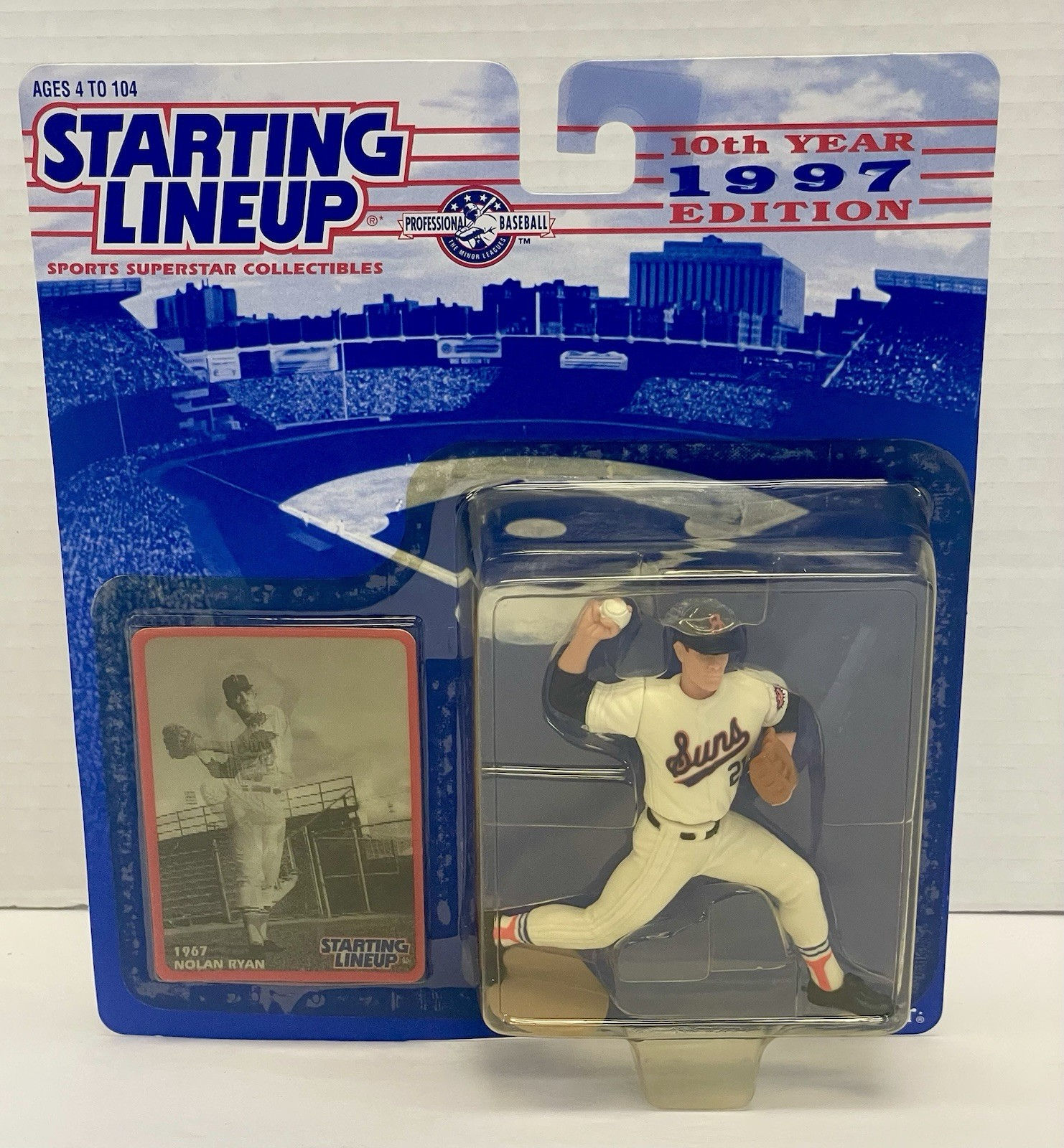 Starting Lineup 1997 Nolan Ryan 10th Anniversary Special Edition Action Figure