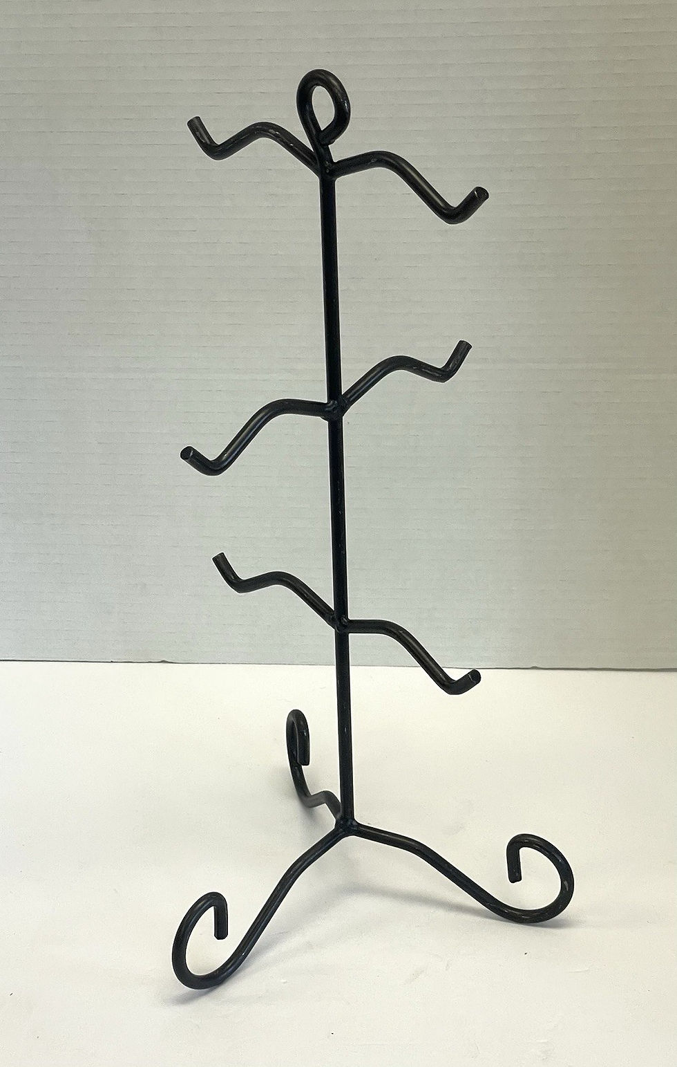 Thumbnail: Black Wrought Iron Necklace/Bracelet/ Jewelry  Stand 16 inch tall Handcrafted
