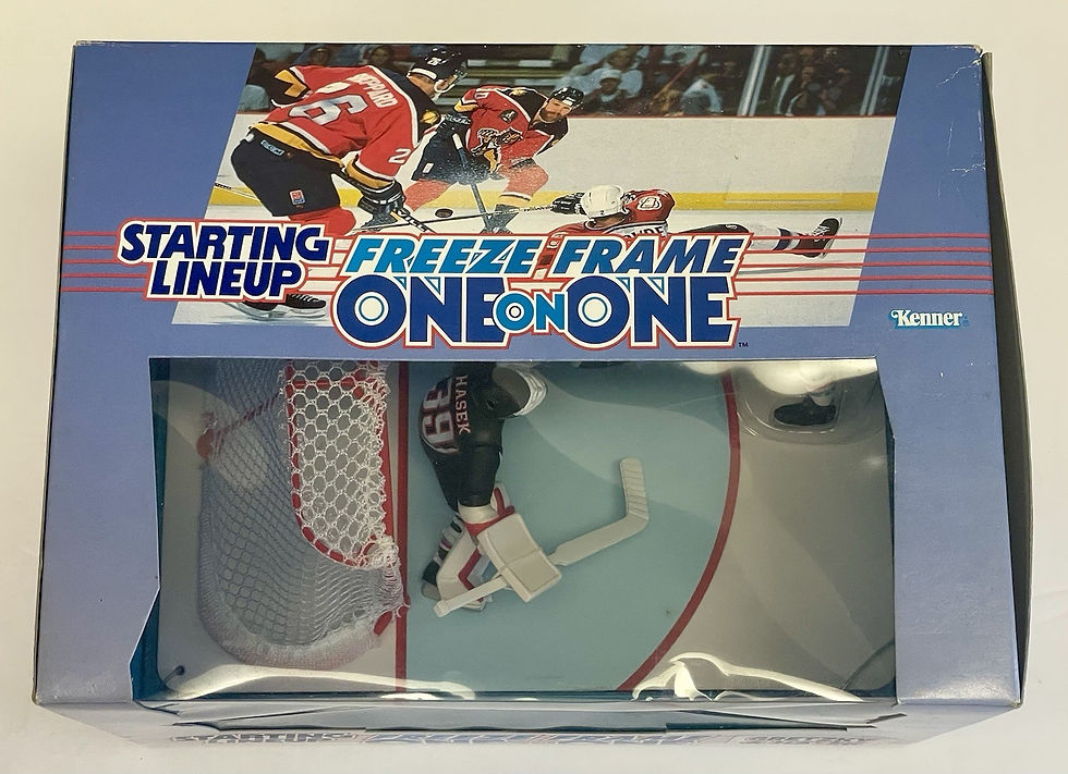Thumbnail: 1997 Starting Lineup Freeze Frame One on One Gretzky & Hasek Figure Set New Boxd