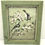 Thumbnail: 3 Piece Hand Crafted Bird Picture Set Cardinals Chickadee Birds Green Framework