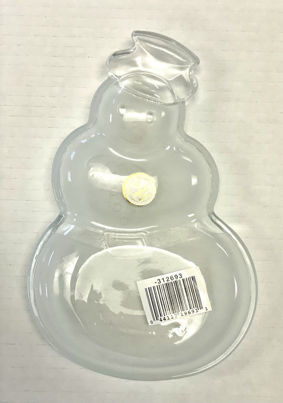 Thumbnail: Celebrations Snowman Frosted Crystal Candy Dish New In Original Packaging