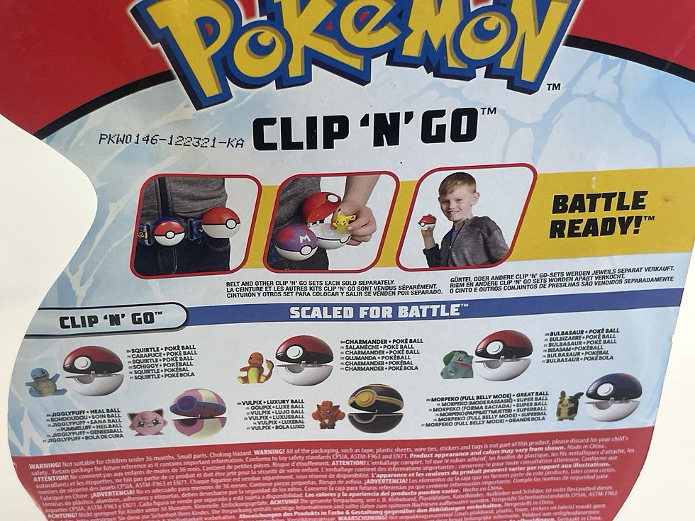Thumbnail: Pokemon Clip 'N' Go Bulbasaur and Poké Ball Toy Set New In Original Packaging