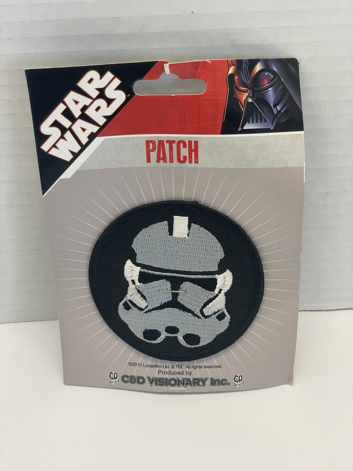 Star Wars Stormtrooper Iron-On Patch by C&D Visionary New w Original packaging