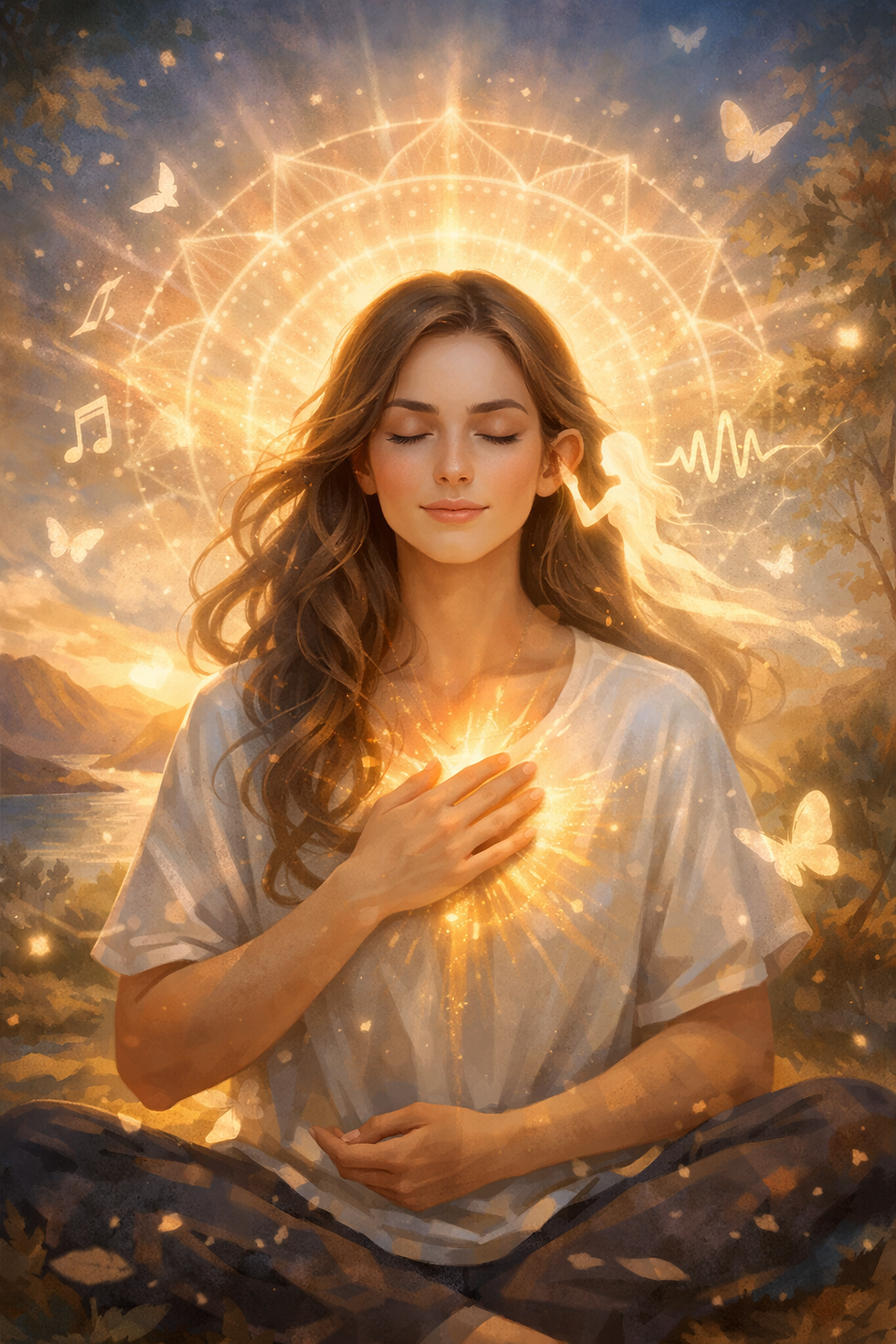 A woman learning to listen to her inner voice.