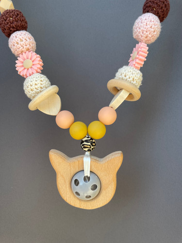 Chaîne De Poussette Forêt Avec Hochets Brevi - Jouet Pour Poussette