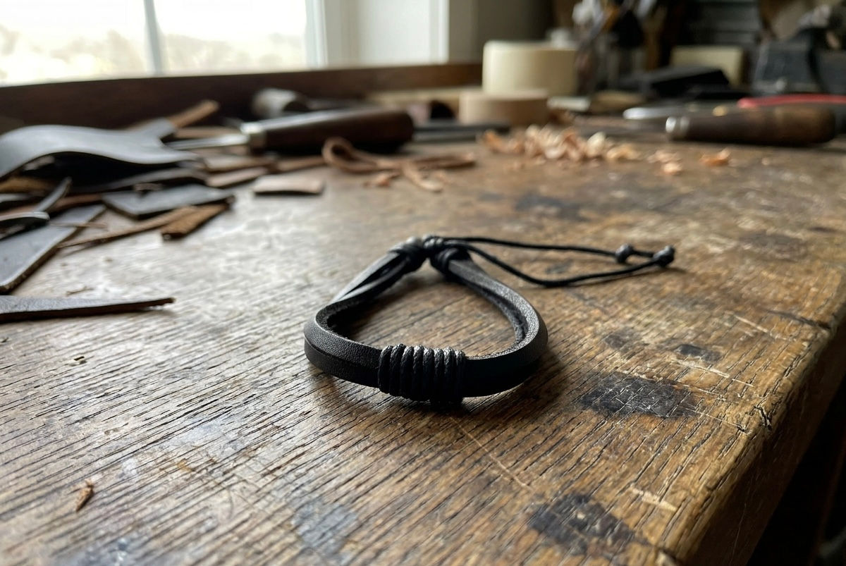 Leather Bracelet - Brown