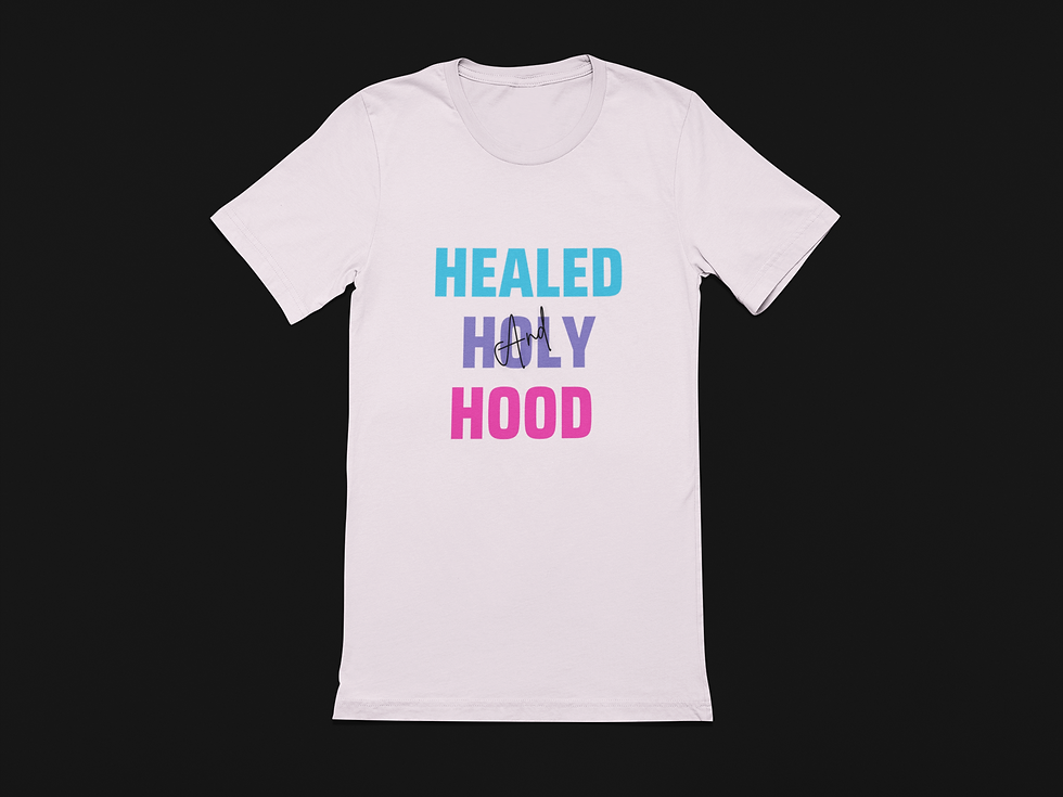 Healed Holy and Hood (Pink and Blue)