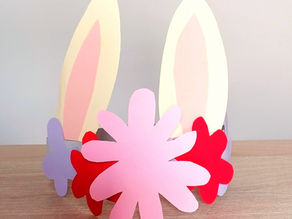 Ανοιξιάτικο στεφάνι με λαγουδίσια αυτιά