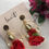 Miniatura: ARETES ROSA ARO